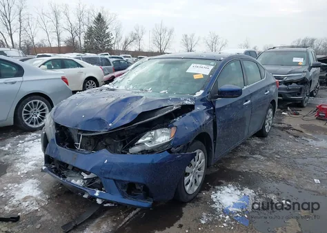 2016 Nissan Sentra S z USA, uszkodzony, nr VIN 3N1AB7AP2GY220603